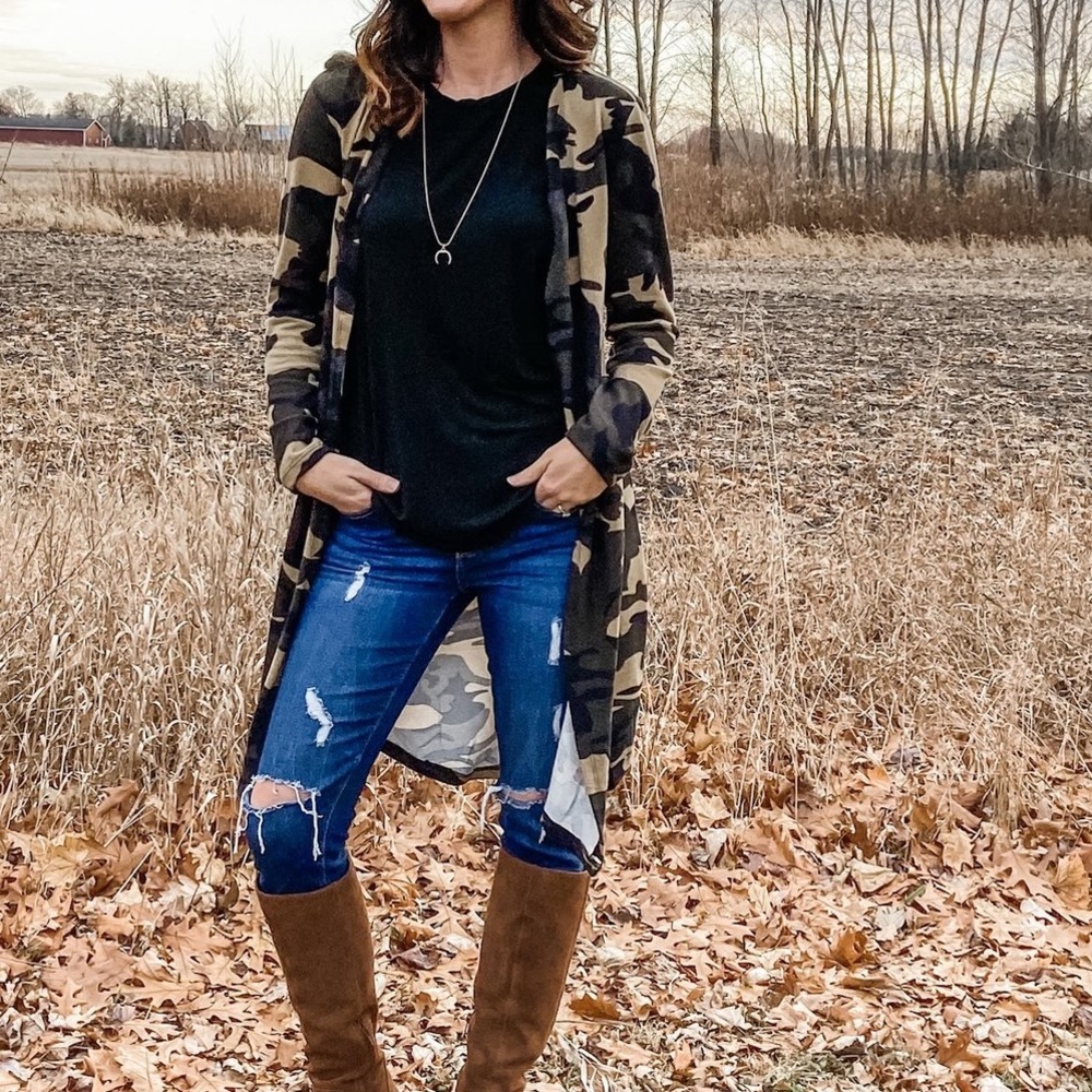Camo Cardigan
